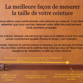 Mesurer la taille de votre ceinture