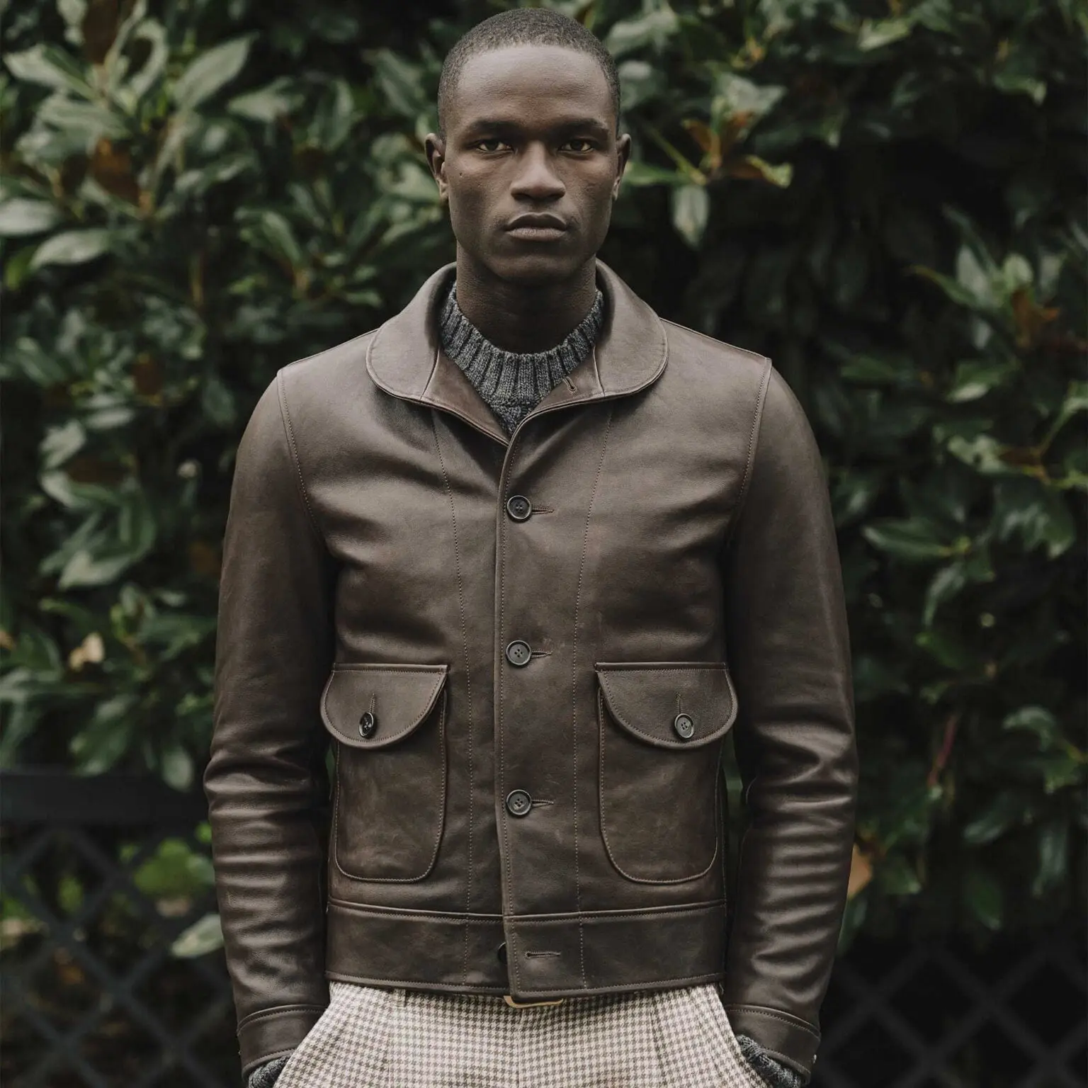 Veste en cuir "Cossak"